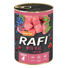 Rafi Junior - teľacina, brusnice, čučoriedky 400g